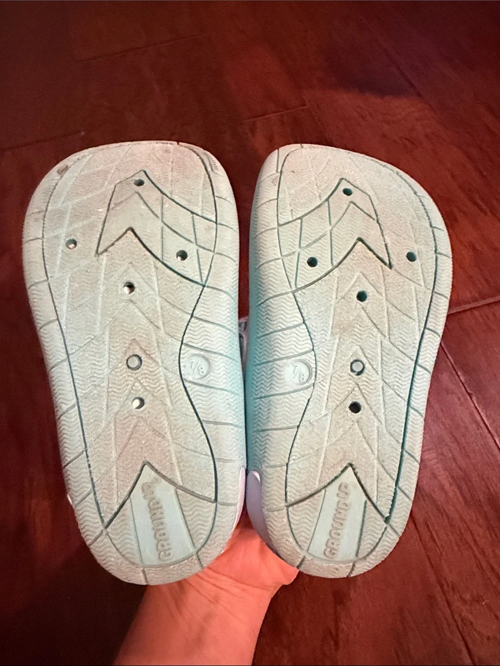 Disney Mint and White Tie-Dye Kids Water Mary Jane Shoes